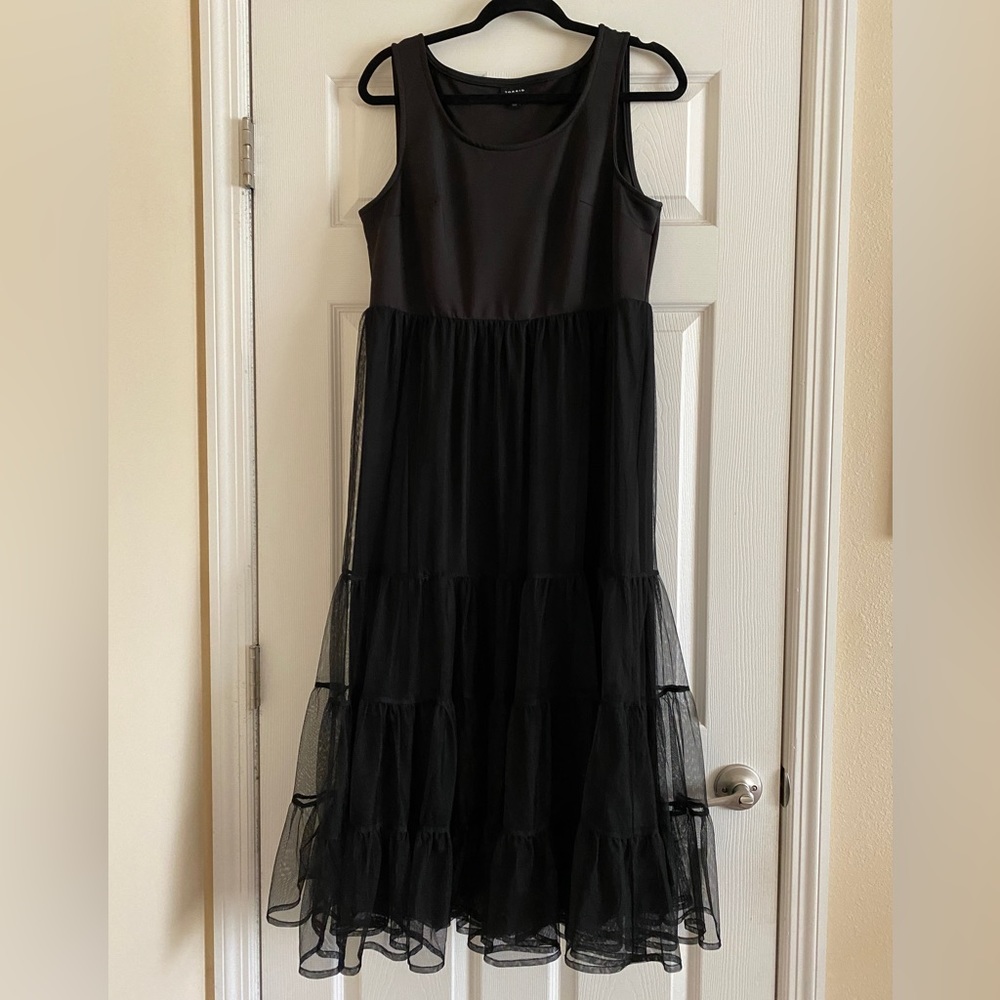 Torrid 1 Black Tulle Party Dress